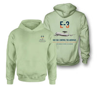Thumbnail for E-3 Sentry AWACS design on light green double-side hoodie, double-side print
