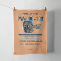 Thumbnail for PW4000-100 design on orange towel