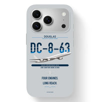 Thumbnail for Douglas DC-8-63 design on light gray magsafe iphone case, for iPhone 17 Pro