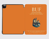 Thumbnail for Buffalo Niagara International Airport (BUF) design on orange ipad tablet case