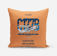 Thumbnail for Cessna 177B Cardinal design on orange pillow