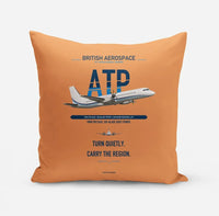 Thumbnail for British Aerospace ATP design on orange pillow
