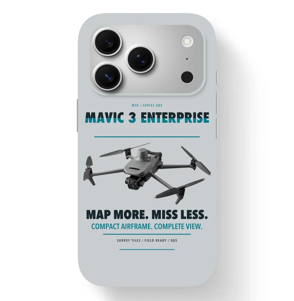 DJI Mavic 3 Enterprise Case design on light gray iphone case