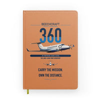 Thumbnail for Beechcraft King Air 360 design on orange notebook