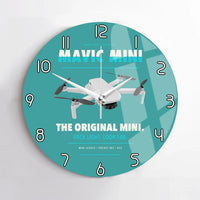 Thumbnail for DJI Mavic Mini design on turquoise no frame wall clock