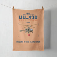 Thumbnail for Kaman HH-43B Huskie design on orange towel