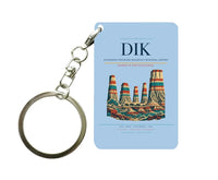 Thumbnail for Dickinson Theodore Roosevelt Regional Airport (DIK) design on light blue key chain