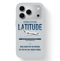 Thumbnail for Cessna Citation Latitude design on light gray magsafe iphone case, for iPhone 17 Pro