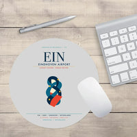 Thumbnail for Eindhoven Airport (EIN) design on light gray round mouse pad
