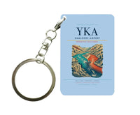 Thumbnail for Kamloops Airport (YKA) design on light blue key chain