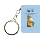 Thumbnail for Bournemouth Airport (BOH) design on light blue key chain