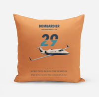Thumbnail for Bombardier Learjet 29 design on orange pillow