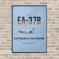 Thumbnail for EA-37B Compass Call vertical canvas print - framed - light blue background