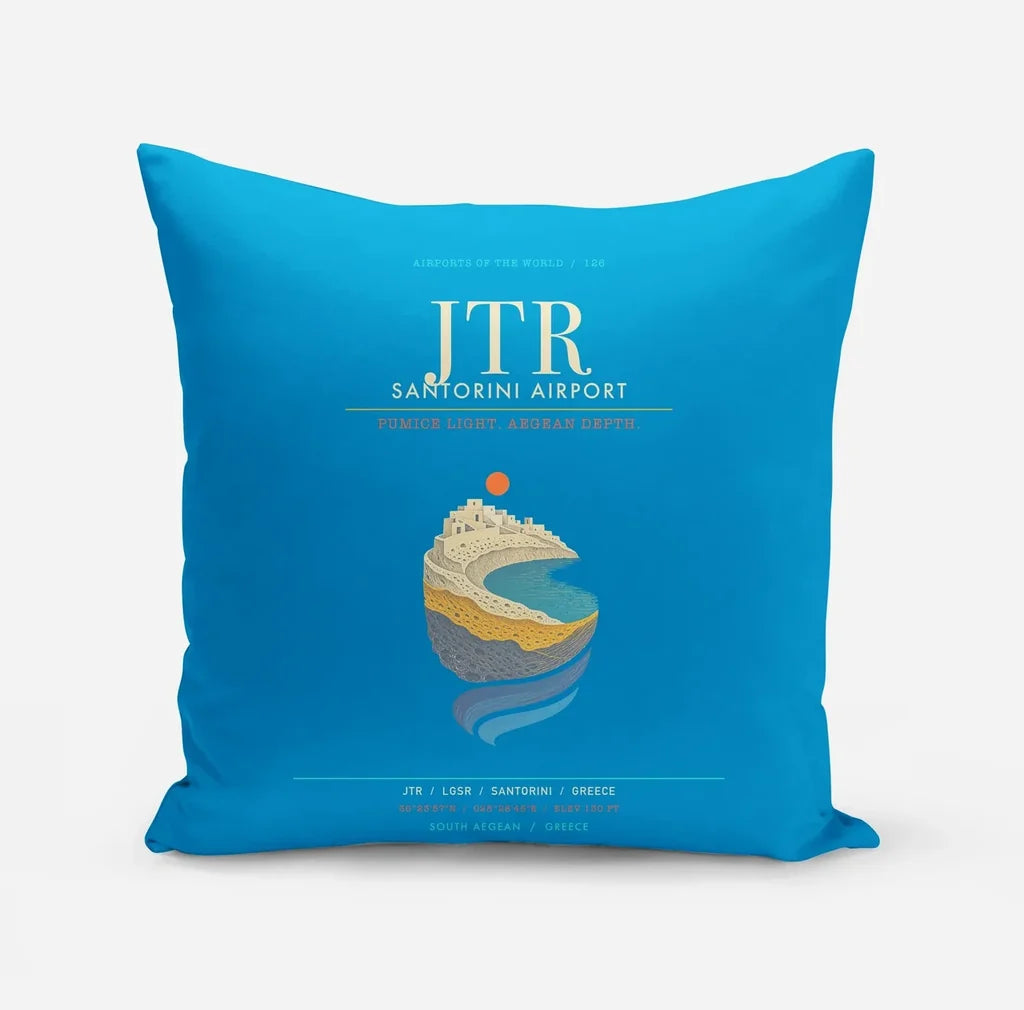 Santorini Airport JTR - Caldera Pumice Glow - Turquoise