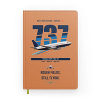 Thumbnail for Boeing 737-200 design on orange notebook