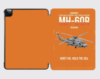 Thumbnail for Sikorsky MH-60R Seahawk design on orange ipad tablet case