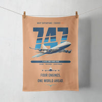 Thumbnail for Boeing 747-400 design on orange towel
