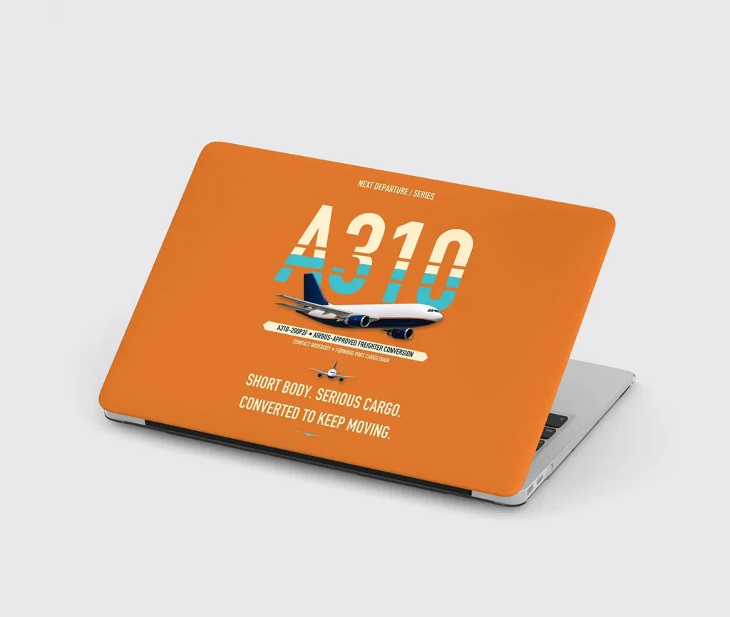 Airbus A310-200P2F design on orange MacBook case
