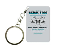 Thumbnail for DJI Agras T100 Key Chain design on light gray key chain