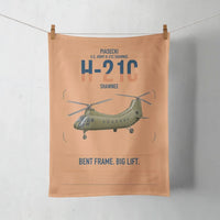 Thumbnail for Piasecki H-21C Shawnee design on orange towel