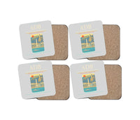 Thumbnail for Izmir Adnan Menderes Airport ADB Coaster 4-Pieces-Set - Light Gray