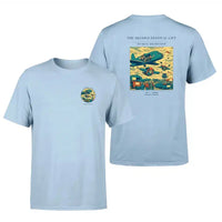 Thumbnail for VINTAGE G4471 - The Skydive Festival Lift - Double-Side T-Shirt design on lightblue double side t shirt