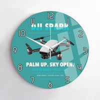 Thumbnail for DJI Spark design on turquoise no frame wall clock