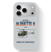 Thumbnail for Sud Aviation SE 3130 Alouette II design on light gray magsafe iphone case, for iPhone 17 Pro