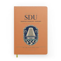 Thumbnail for Santos Dumont Airport (SDU) design on orange notebook