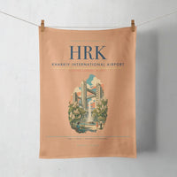 Thumbnail for Kharkiv International Airport (HRK) design on orange towel