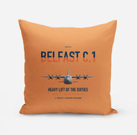 Thumbnail for Short Belfast C.1 design on orange pillow