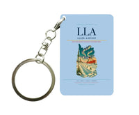 Thumbnail for Luleå Airport (LLA) design on light blue key chain