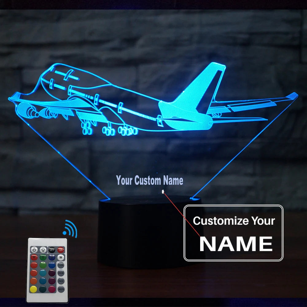Customisable Boeing 747 3D Lamp - view 10