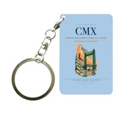 Thumbnail for Houghton County Memorial Airport (CMX) design on light blue key chain