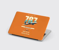 Thumbnail for Boeing 787-9 Dreamliner design on orange MacBook case