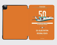 Thumbnail for Fokker 50 design on orange ipad tablet case