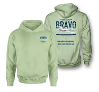 Thumbnail for Cessna Citation Bravo design on light green double-side hoodie, double-side print