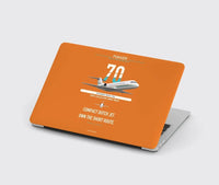Thumbnail for Fokker 70 design on orange MacBook case