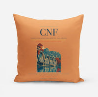 Thumbnail for Tancredo Neves International Airport (CNF) design on orange pillow