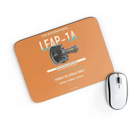 Thumbnail for CFM LEAP-1A design on orange rectangle mouse pad