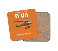 Thumbnail for Albatros D.Va design on orange 1 piece coaster