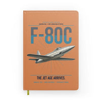 Thumbnail for F-80C Shooting Star design on orange notebook