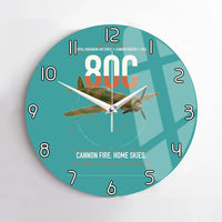 Thumbnail for IAR 80C design on turquoise no frame wall clock