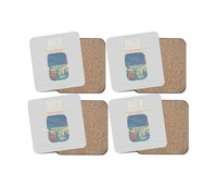 Thumbnail for Bethel Airport BET Coaster 4-Pieces-Set - Light Gray