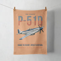 Thumbnail for P-51D Mustang design on orange towel
