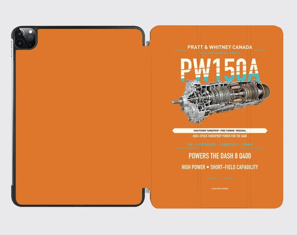 PW150A design on orange ipad tablet case