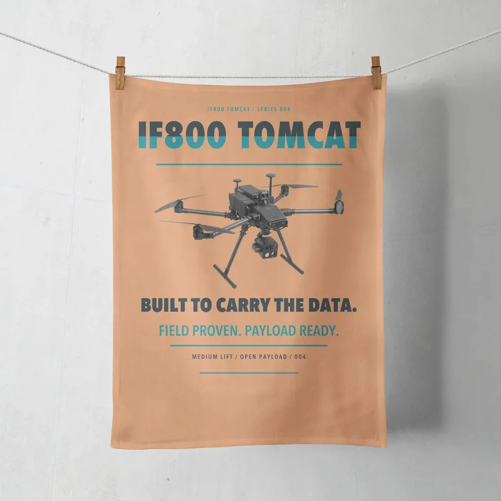 Inspired Flight IF800 Tomcat design on orange towel