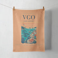 Thumbnail for Vigo Airport (VGO) design on orange towel
