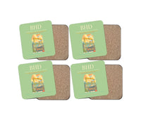 Thumbnail for George Best Belfast City Airport BHD Coaster 4-Pieces-Set - Light Green