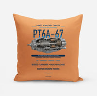 Thumbnail for PT6A-67 design on orange pillow